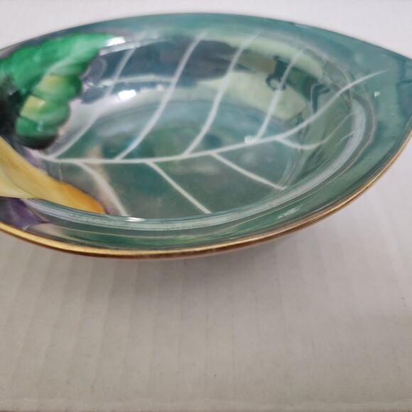 Antique c. 1918 Noritake Morimura Japan Handpainted Lemon Bowl with Ring Handle - Picture 7 of 7